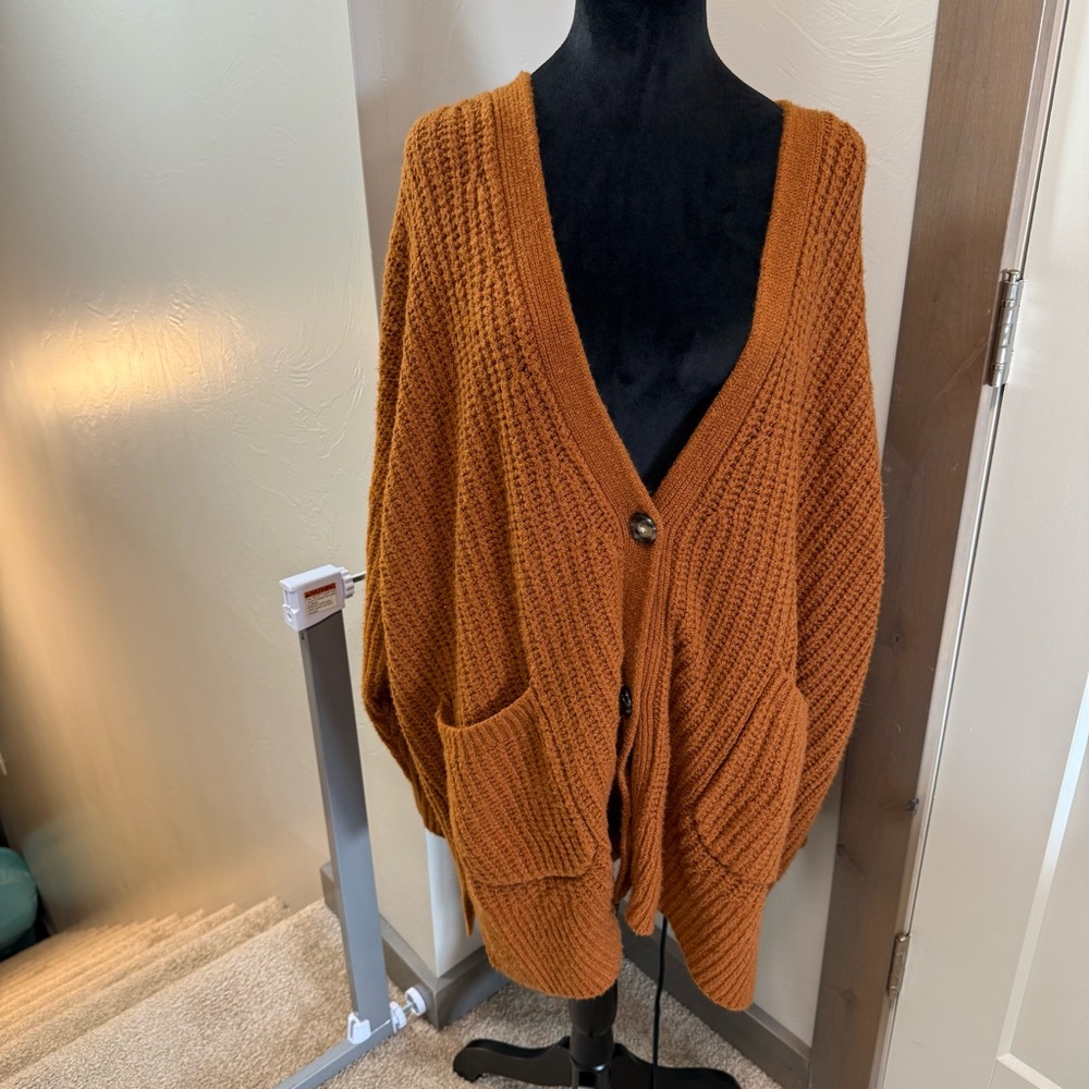 Anthropologie Warm Amber Cardigan